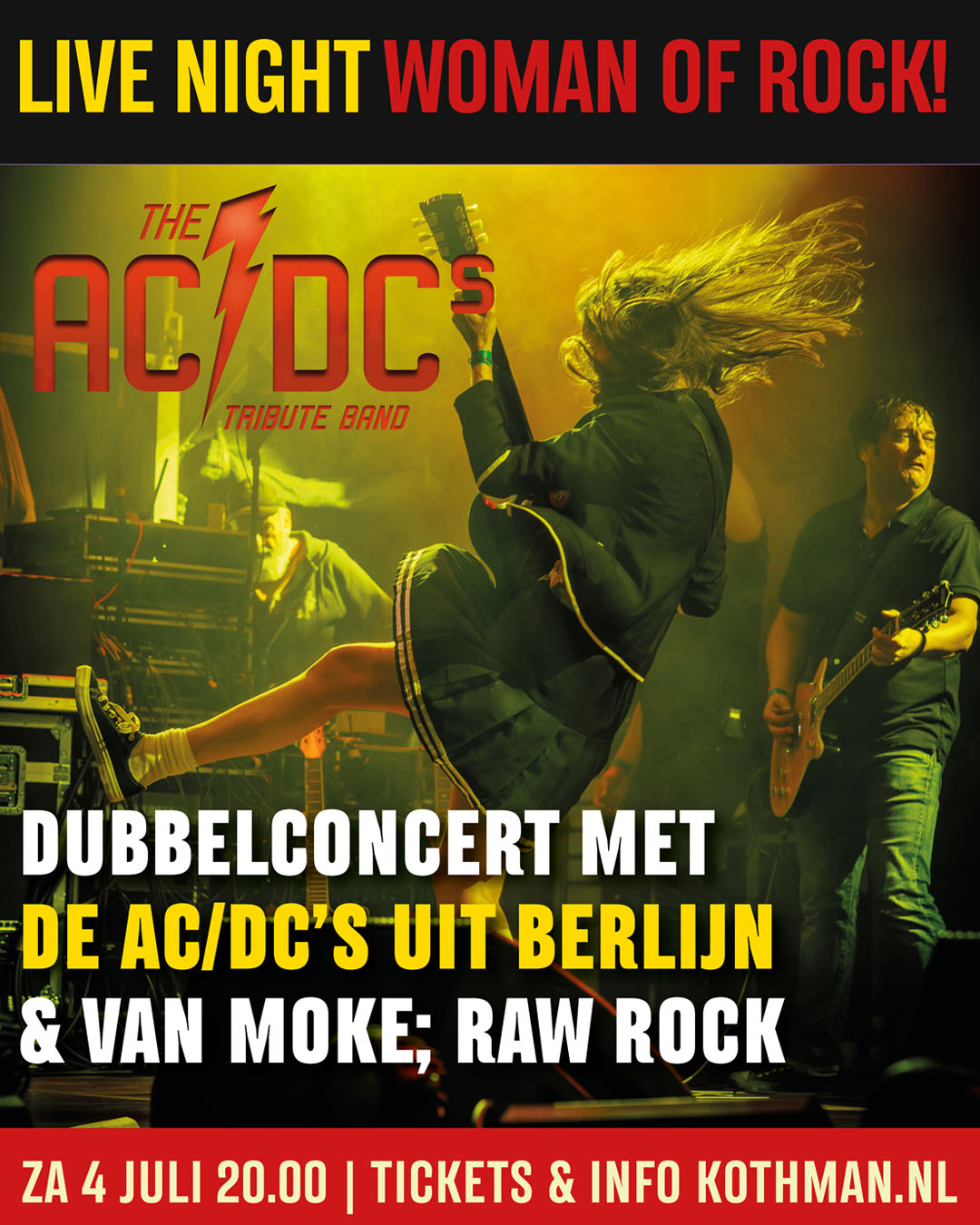 Dubbelconcert | WOMEN OF ROCK: THE AC/DC's (DE) - AC/DC Tribute & VAN MOKE
