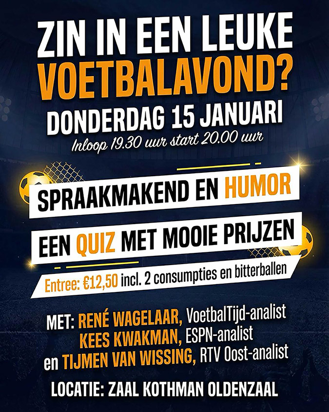 Voetbalavond bij Kothman