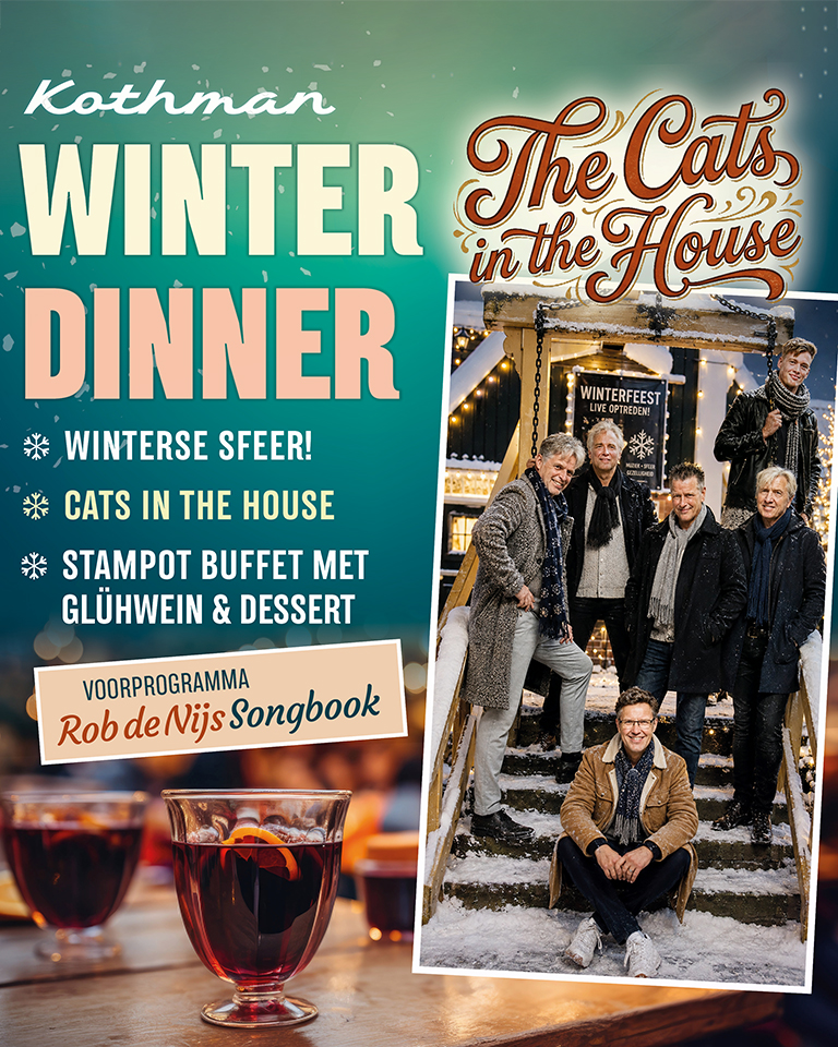 Winter Dinner met The Cats in the House